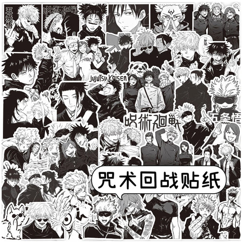 80pcs Jujutsu Kaisen Waterproof Anime Stickers