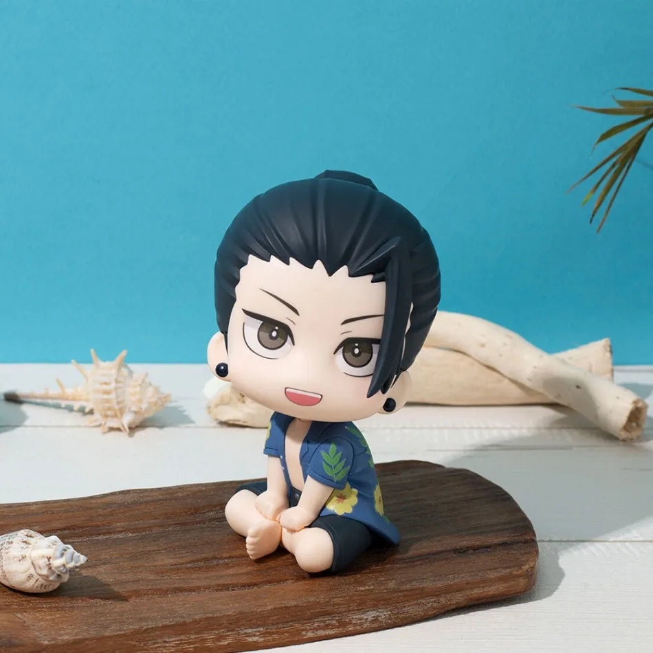 Anime JJK Geto Suguru & Satoru Gojo figures Sitting pose