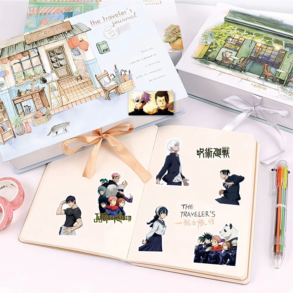80pcs Jujutsu Kaisen Waterproof Anime Stickers