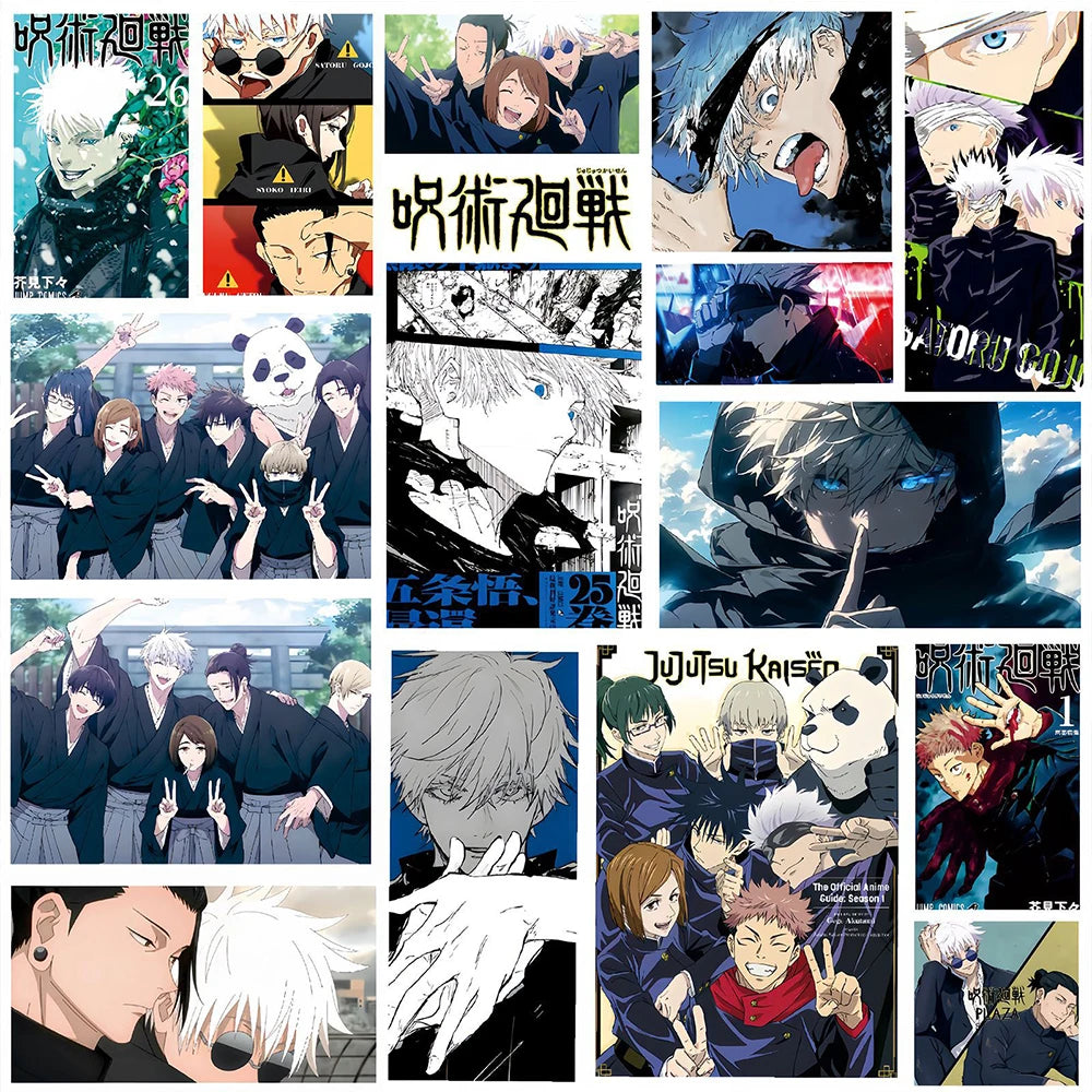 80pcs Jujutsu Kaisen Waterproof Anime Stickers