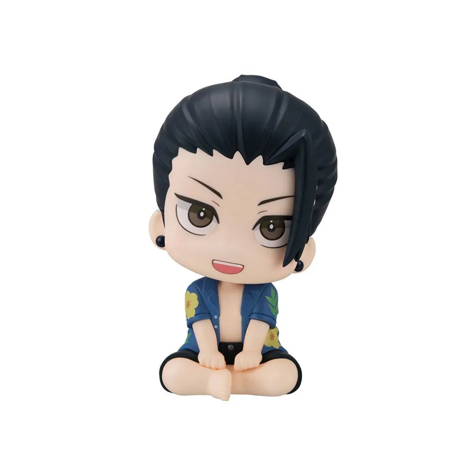 Anime JJK Geto Suguru & Satoru Gojo figures Sitting pose