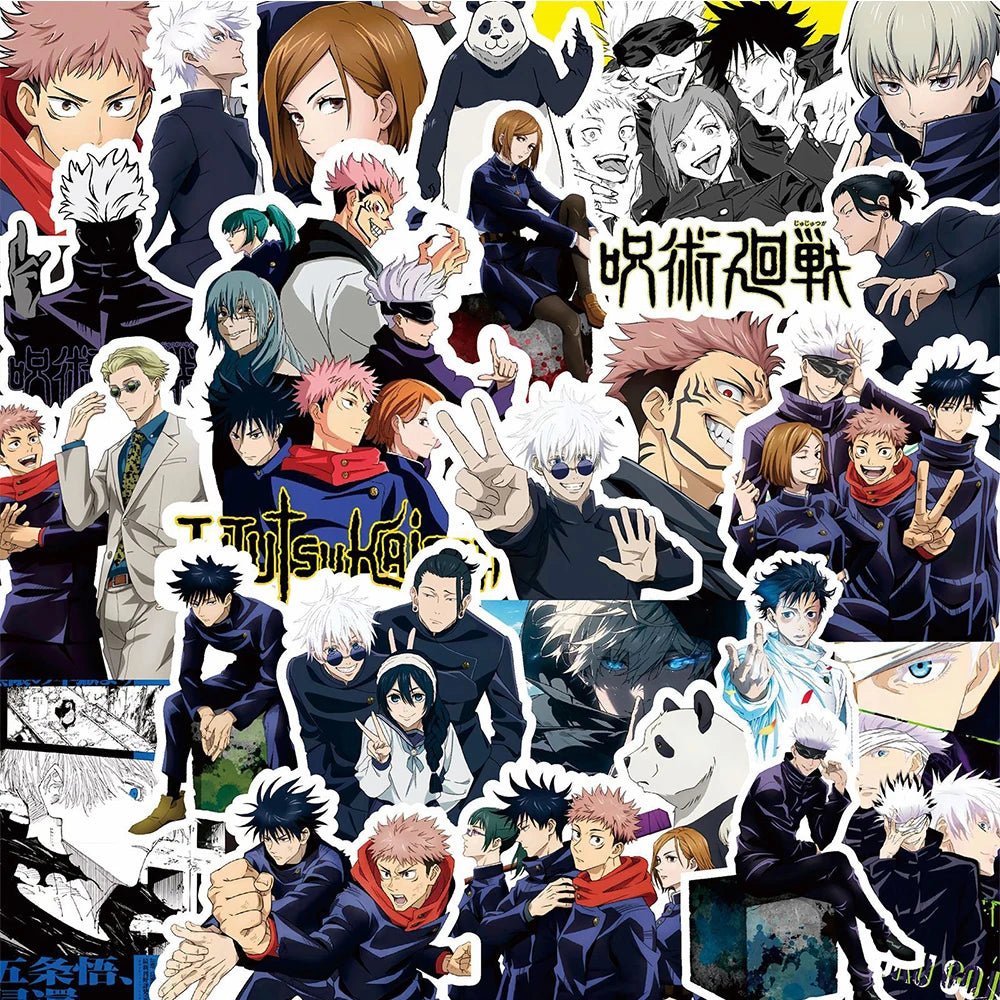 80pcs Jujutsu Kaisen Waterproof Anime Stickers